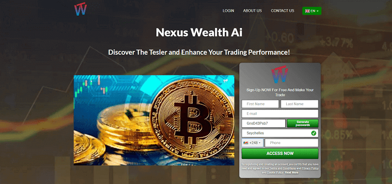 Nexus Wealth Ai Homepage Screenshot