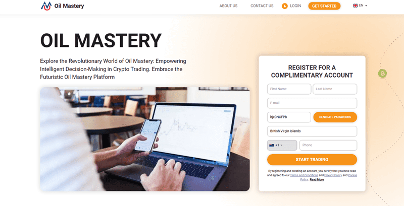 Oil Mastery Homepage Screenshot