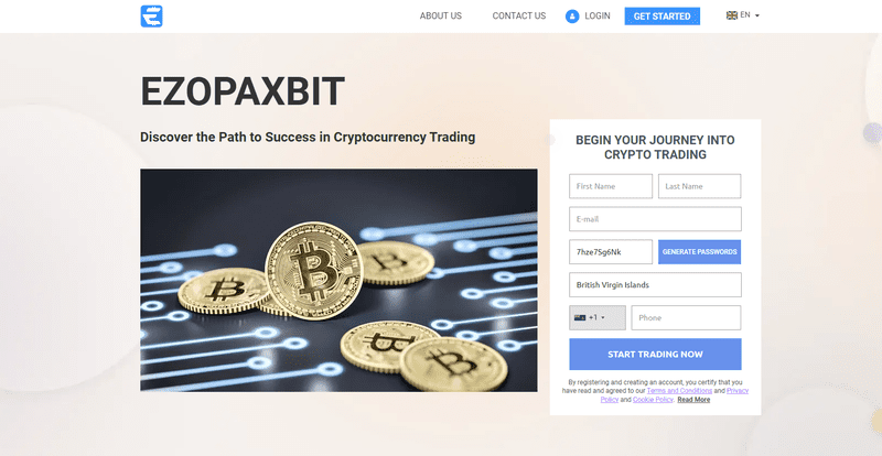 EzopaxBit Homepage Screenshot